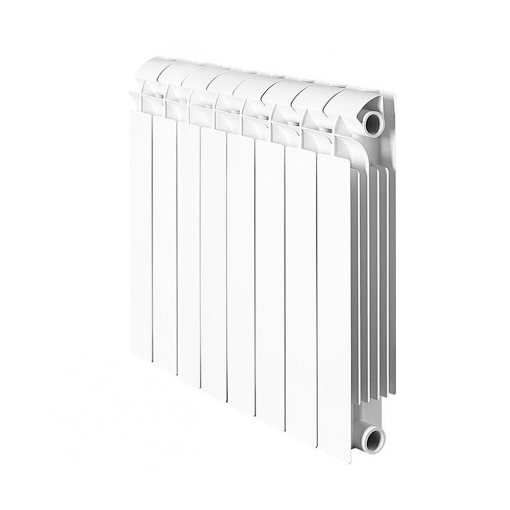 Радиатор биметаллический Global STYLE PLUS 500/8 секций, цвет белый (ral 9016)