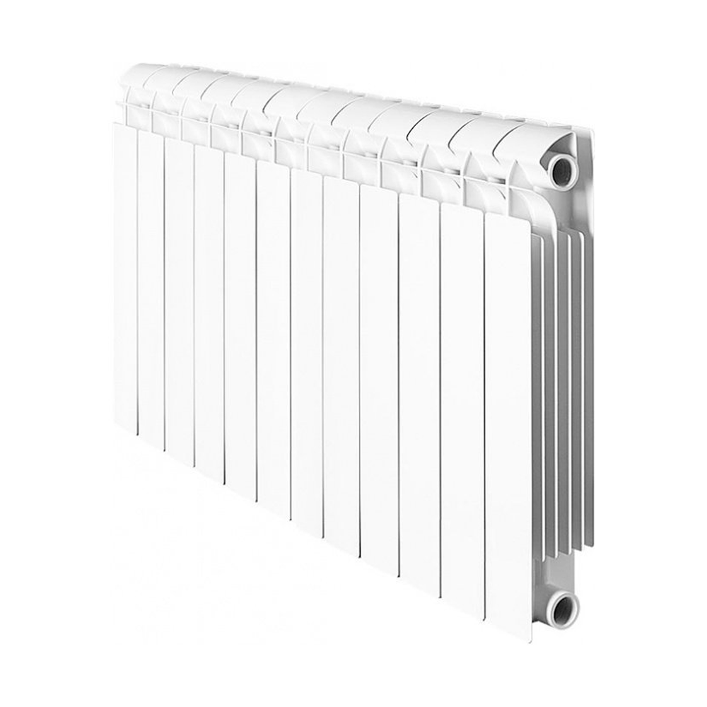 Радиатор биметаллический Global STYLE PLUS 500/12 секций, цвет белый (ral 9016)
