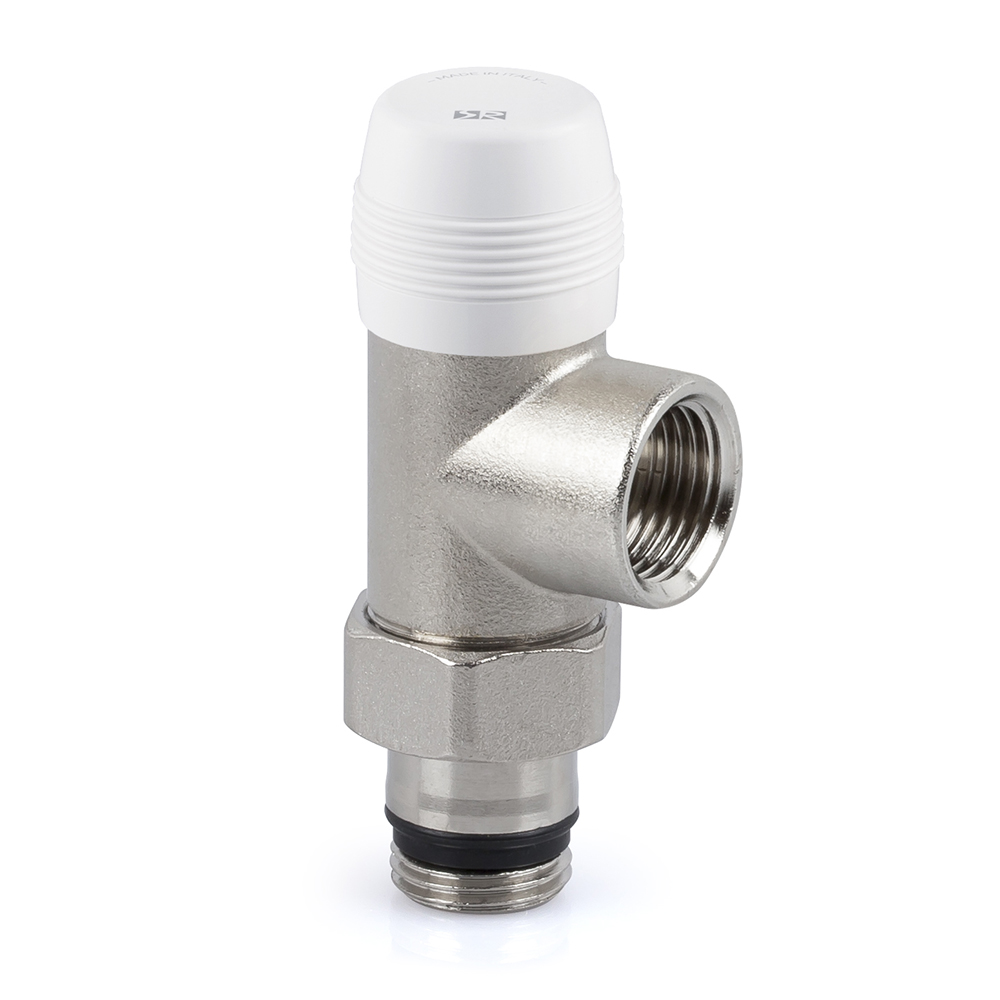 

Клапан запорный SR Rubinetterie осевой 1/2", цвет никель