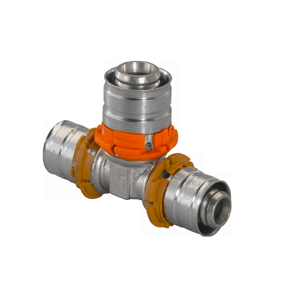 

Тройник UPONOR S-PRESS PLUS редукционный латунный 25-16-20
