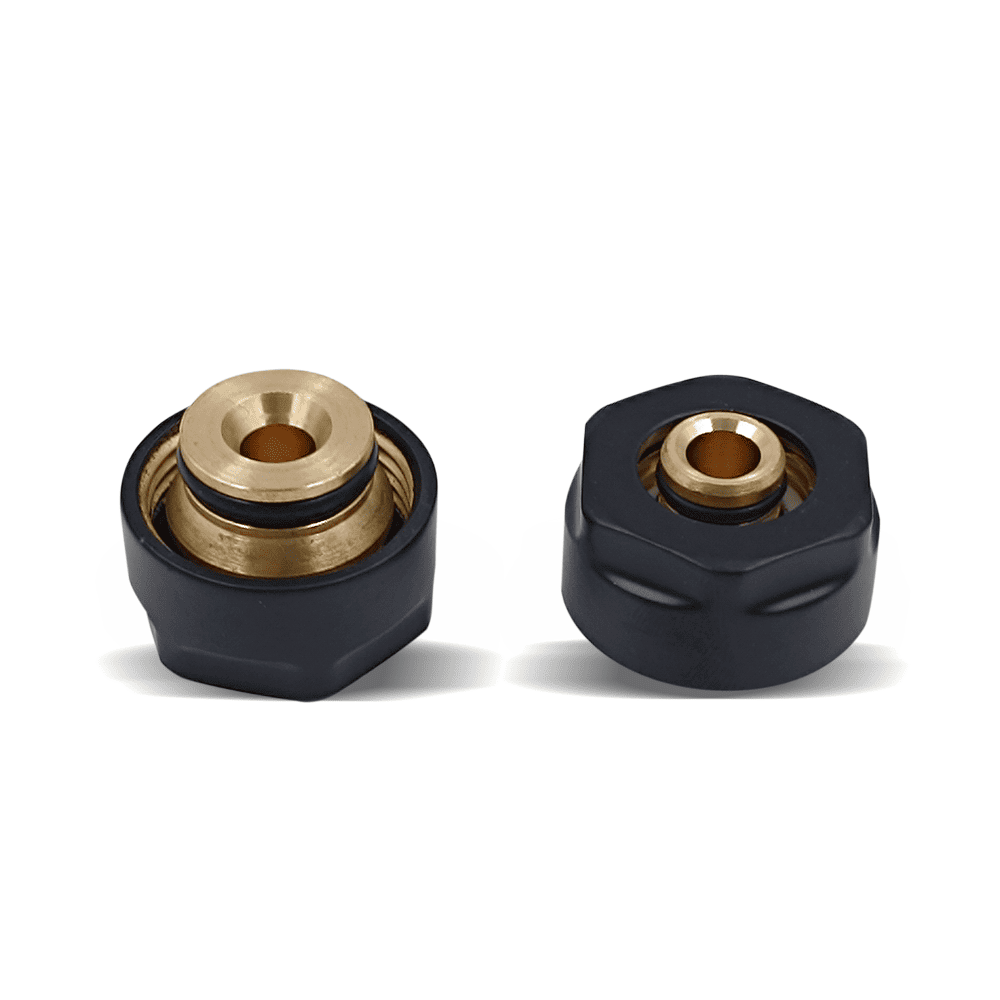 Комплект резьбовых соединений Primoclima Armature для многослойной трубы 16х3/4", черный матовый