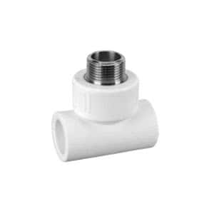 

Тройник Fusitek 20x1/2 полипропиленовый комбинированный с наружной резьбой FT04101