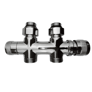 Узел нижнего подключения Primoclima Armature термостатический "Lunar" прямой 1/2"х3/4"Е ,Хром