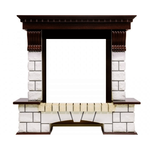 Каменный портал Dimplex Pierre Luxe 1050х1120х390 - Венге/Белый