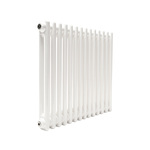 Трубчатый радиатор ТЕПЛОФОРТ ТР2057, 14 секций, боковое подключение 3/4”, белый глянец