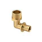 Угольник RTP аксиальный, латунь, наружная резьба,20х3/4", желтый