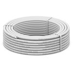 Труба гофрированная из нержавеющей стали SS304 Stahlmann 15A, отожженная в оболочке белая, 50м