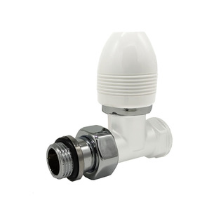 Вентиль SR Rubinetterie прямой серия "Ovus" 1/2", цвет белый