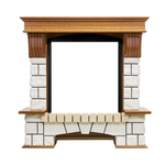 Каменный портал Dimplex Pierre Luxe 990х1010х390 - Темный дуб/Белый