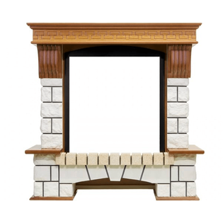 Каменный портал Dimplex Pierre Luxe 990х1010х390 - Темный дуб/Белый