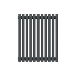 Радиатор КЗТО QUADRUM 30 V 1 1750-12 Серый темный металлик муар