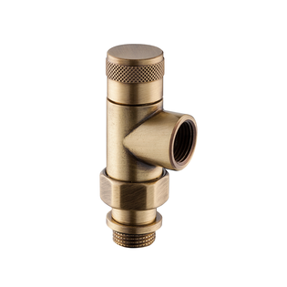 Запорный клапан осевой SR Rubinetterie серия Tondera, 1/2", цвет бронза