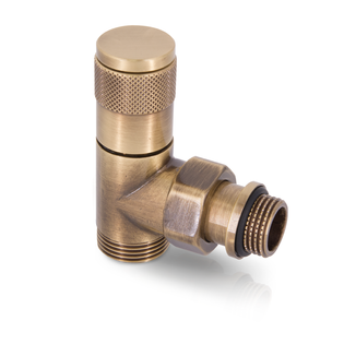 Угловой вентиль SR Rubinetterie "Tondera" 1/2" x 3/4"E, ручной регулировки, Бронза