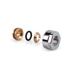 Фитинг SR Rubinetterie для медной трубы 15х3/4"E, цвет хром