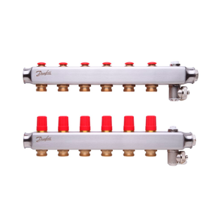 Коллекторы Danfoss SSM-6 для 6 контуров