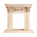 Каменный портал Dimplex Luxemburg 965х950х375 - Слоновая кость с патиной/Сланец бежевый