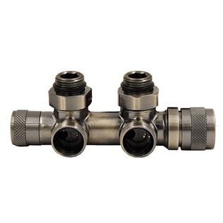 Узел нижнего подключения терм. Primoclima Armature "Lunar" угловой левый 1/2"х3/4"Е, цвет бронза