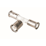 Тройник переходный увеличенный в центре, ПВДФ пресс (белый), 16x20x16, HENCO