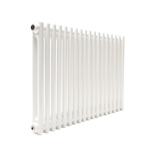 Трубчатый радиатор ТЕПЛОФОРТ ТР2057, 18 секций, боковое подключение 3/4”, белый глянец