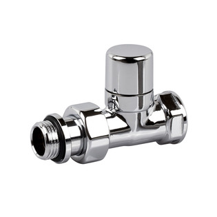 Запорный клапан SR Rubinetterie прямой серия "Ovus" 1/2", цвет хром