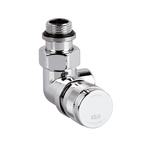 Вентиль на подачу вертикальный SR Rubinetterie Tondera 1/2", ручной регулировки, левый, Хром