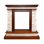 Каменный портал Dimplex Calgary 970х1000х380 - Дуб/Сланец белый