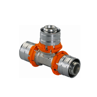 Тройник UPONOR S-PRESS PLUS равнопроходной латунный 25-25-25