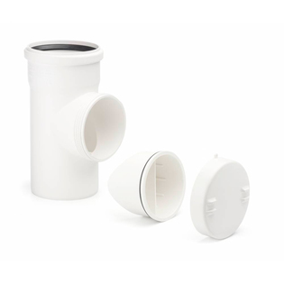 Ревизия Rehau RAUPIANO Plus 110 с резиновым уплотнительным кольцом