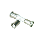 Тройник переходный уменьшенный с двух сторон, ПВДФ пресс (белый), 32x26x26, HENCO