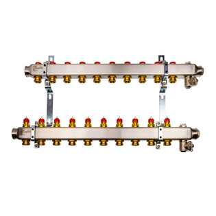 Комплект коллекторов Danfoss SSM-10 для 10 контуров