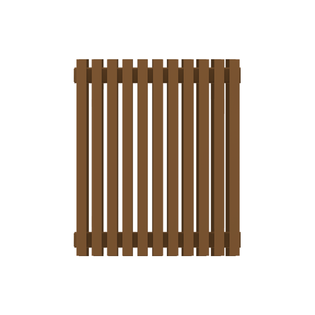 Радиатор КЗТО QUADRUM 30 V 2 1250-8 Кофейный муар