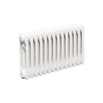 Трубчатый радиатор ТЕПЛОФОРТ ТР3037, 14 секций, боковое подключение 3/4”, белый глянец