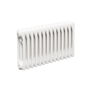 Трубчатый радиатор ТЕПЛОФОРТ ТР3037, 14 секций, боковое подключение 3/4”, белый глянец