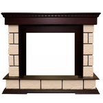 Каменный портал Dimplex Shateau 975х1200х380 - Темный дуб/Шампань