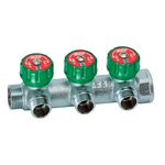 Коллектор FAR регулирующий с 3 отводами 1х3/4"ТР (ВН-НР)