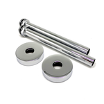 Комплект трубок SR Rubinetterie 15х1,0 с наружной резьбой 1/2х15 с круглыми отражателями, цвет хром