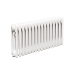 Трубчатый радиатор ТЕПЛОФОРТ ТР3037, 16 секций, боковое подключение 3/4”, белый глянец