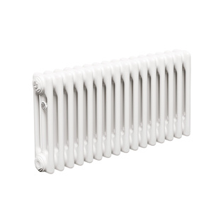Трубчатый радиатор ТЕПЛОФОРТ ТР3037, 16 секций, боковое подключение 3/4”, белый глянец