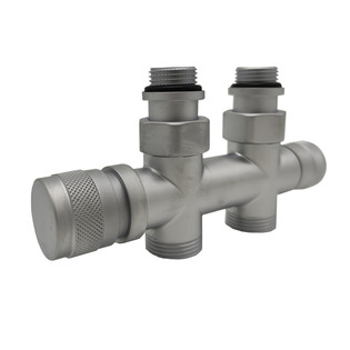 Узел нижнего подключения SR Rubinetterie прямой 1/2"х3/4"Е Хром матовый