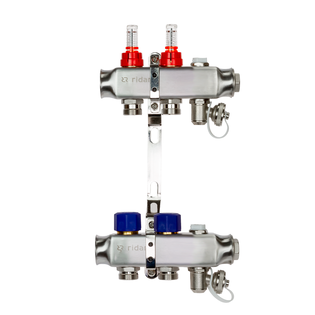 Комплект коллекторов Ридан SSM-2RF set с расходомерами и кронштейнами, 2 контура