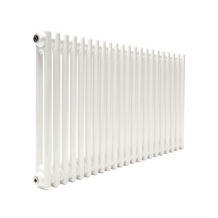 Трубчатый радиатор ТЕПЛОФОРТ ТР2057, 22 секции, боковое подключение 3/4”, белый глянец