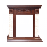 Каменный портал Dimplex Luxemburg 965х950х375 - Темный дуб/Сланец бежевый