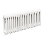 Трубчатый радиатор ТЕПЛОФОРТ ТР3037, 20 секций, боковое подключение 3/4”, белый глянец