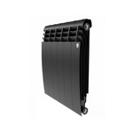 Секционный биметаллический радиатор Royal Thermo BiLiner 500 V, Noir Sable, количество секций 6