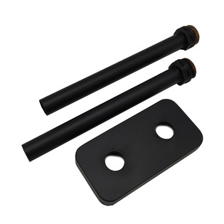 Комплект трубок SR Rubinetterie 15х1,0 с наружной резьбой 1/2х15 и отражателем 50мм, цвет черный мат