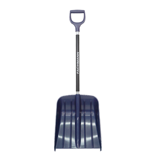 Компактная лопата с алюминиевым черенком Fachmann, D образной ручкой, темно синий