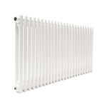 Трубчатый радиатор ТЕПЛОФОРТ ТР2057, 24 секции, боковое подключение 3/4”, белый глянец