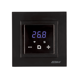 Терморегулятор ДЕВИ Classy c Wi-Fi, с датчиком пола, черный, 16А