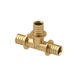 Тройник RTP аксиальный, латунь,16, желтый