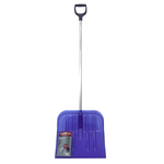 Лопата поликарбонат с алюминиевым черенком Fachmann, D образной ручкой, синий